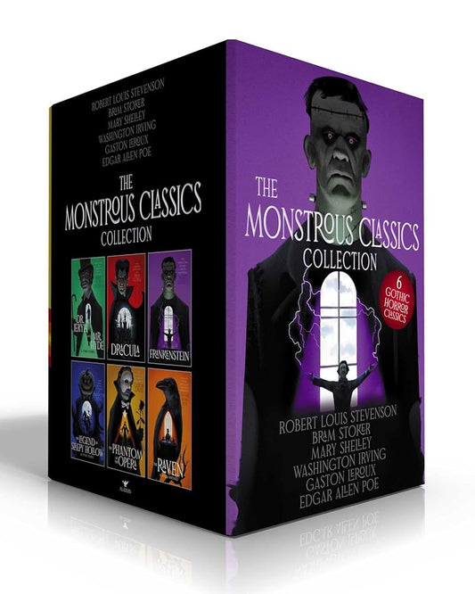 The Monstrous Classics Collection (Boxed Set): Dr. Jekyll and Mr. Hyde & Other Stories; Dracula; Frankenstein; The Legend of Sleepy Hollow & Other ... of the Opera; The Raven & Other Writings cover image