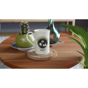 White 10oz Porcelain Slim Mug